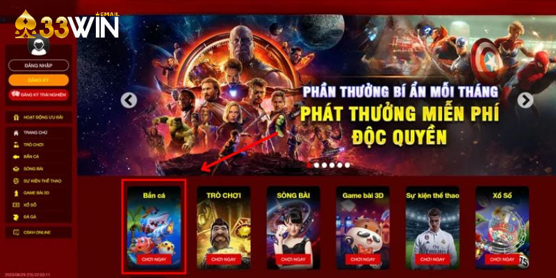 4 bước tham gia tựa game bắn cá thần rồng tại 33win