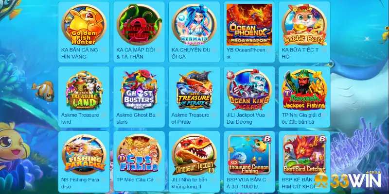 Lựa chọn game bắn cá 33Win phù hợp với sở thích cá nhân