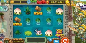 Plant vs zombies slots sở hữu giao diện đẹp mắt